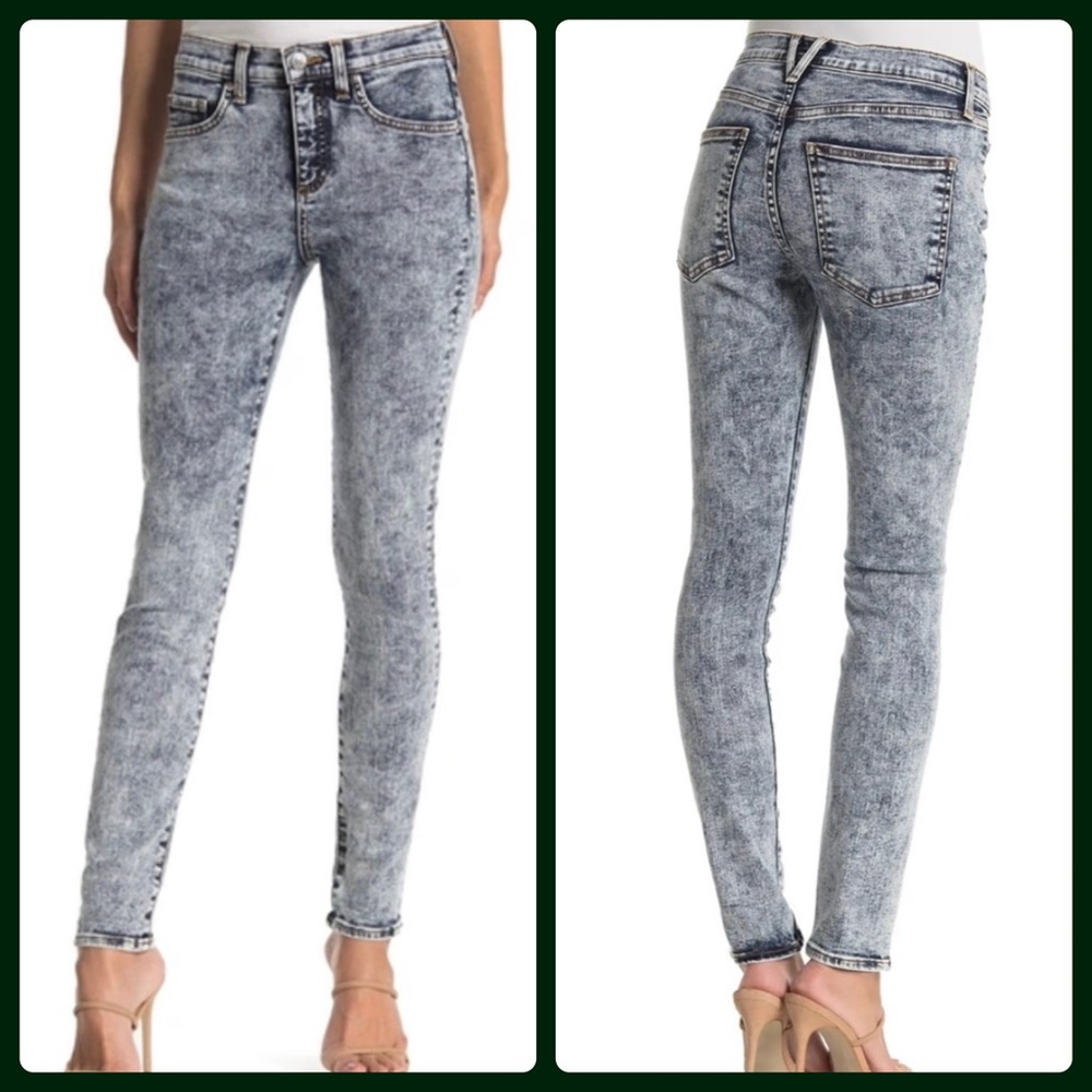 NWOT Veronica Beard Brooke Skinny Jean in Acid Wash, Sz 27